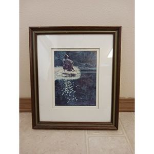 "Let my Spirit Soar" by Bev Doolittle matted and framed native american art